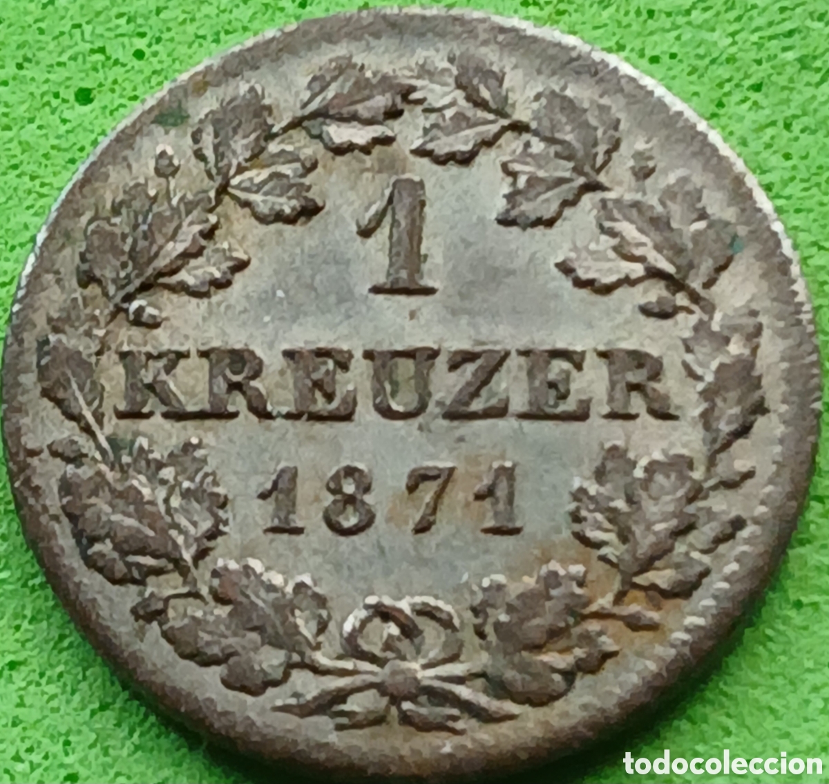Monedas antiguas de Europa: Baviera - Reino de Baviera 1 kreuzer 1871 km#873 plata