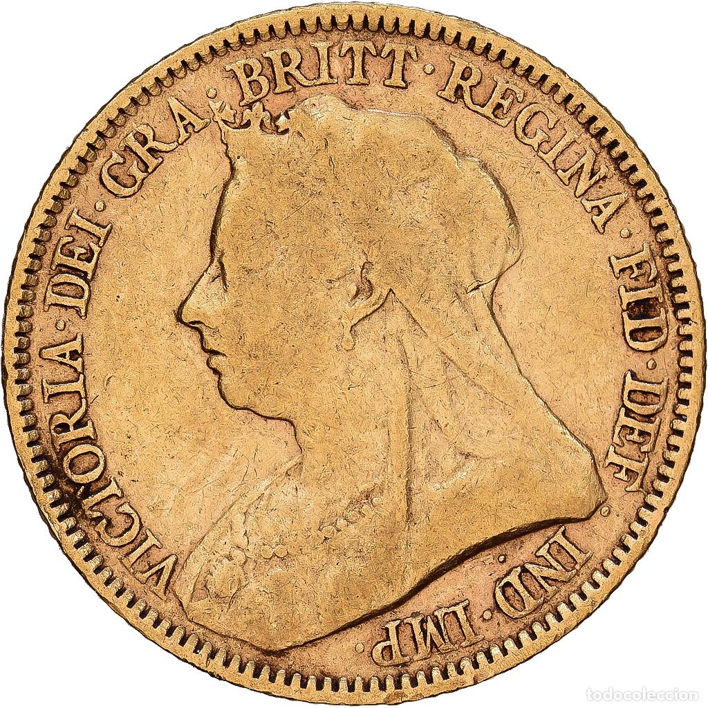 Monedas antiguas de Europa: [#1121714] Gran Breta&ntilde;a, Victoria, 1/2 Sovereign, 1894, Oro, BC+, KM:784