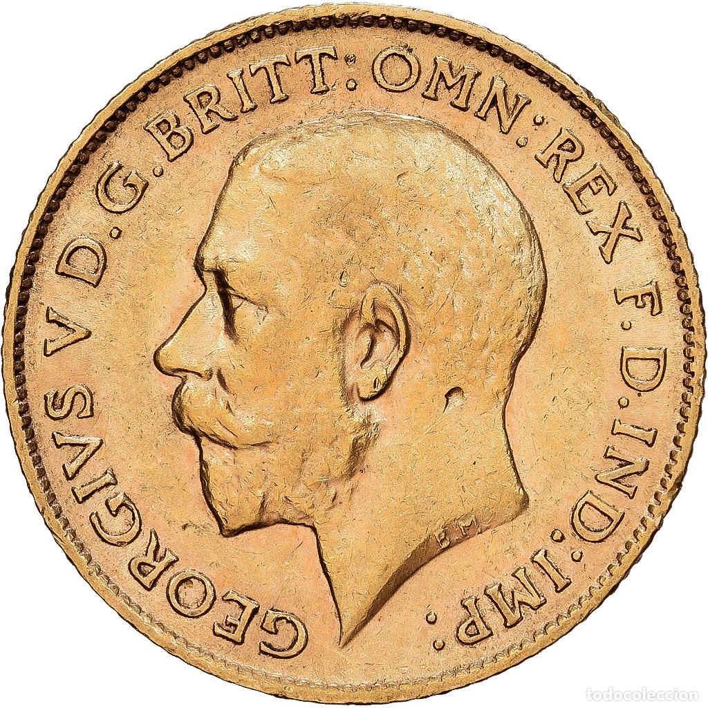 Monedas antiguas de Europa: [#1118050] Gran Breta&ntilde;a, George V, 1/2 Sovereign, 1912, British Royal Mint, Oro, MBC