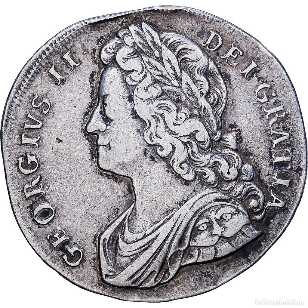 Monedas antiguas de Europa: [#1546130] Gran Breta&ntilde;a, George II, 1 Crown, 1732, London, Plata, BC+, KM:575