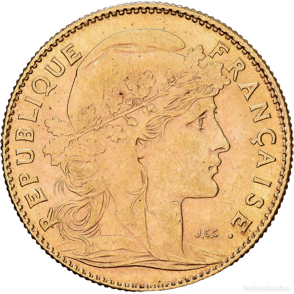 Monedas antiguas de Europa: [#1540105] Francia, 10 Francs, Marianne, 1910, Paris, Oro, EBC, KM:846