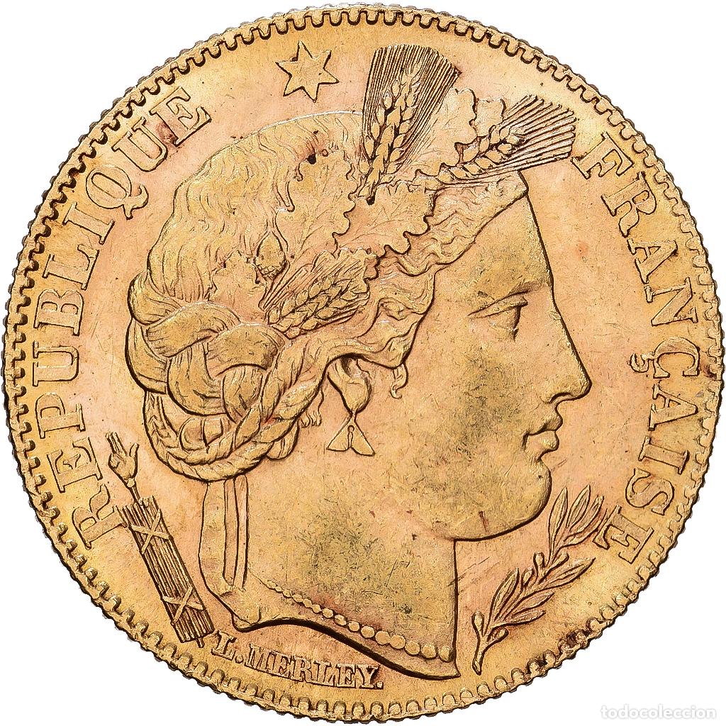 Monedas antiguas de Europa: [#1540098] Francia, 10 Francs, C&eacute;r&egrave;s, 1899, Paris, Oro, MBC, KM:830