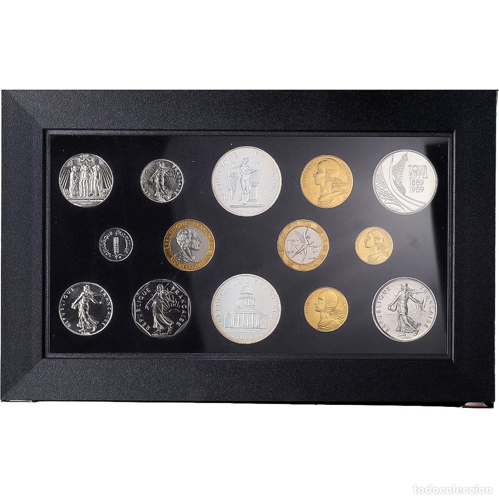 Monedas antiguas de Europa: [#1117964] Francia, Coffret 1 c. &agrave; 100 frs., 1989, Monnaie de Paris, FDC, Sin