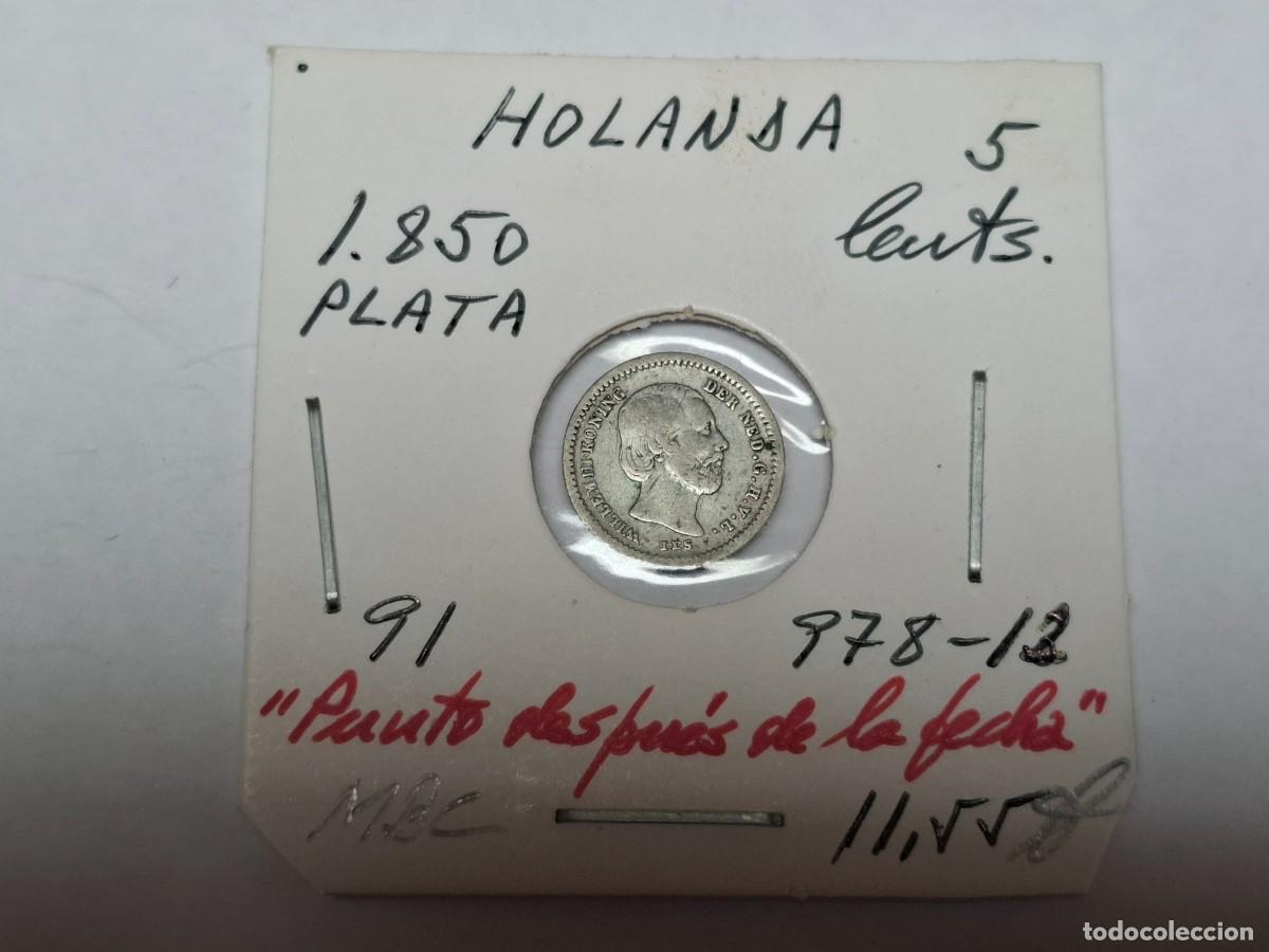 Monedas antiguas de Europa: 5 CENTIMOS de PLATA de 1850 KM 91 HOLANDA en MBC