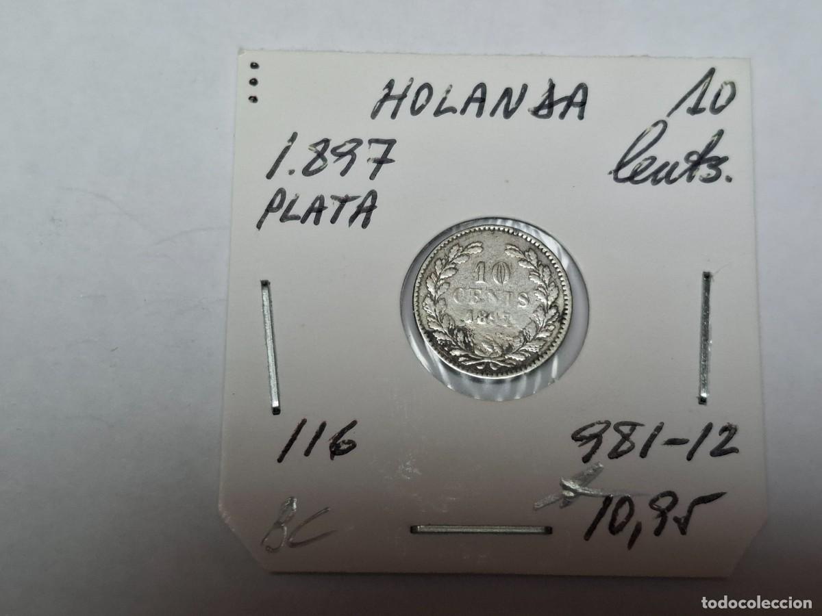 Monedas antiguas de Europa: 10 CENTIMOS de PLATA de 1897 KM 116 HOLANDA en BC