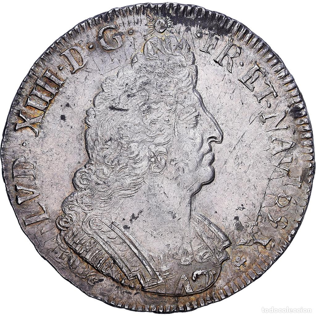 Monedas antiguas de Europa: [#1118070] FRANCE, Ecu, 1693, Toulouse, EF(40-45), Silver, Gadoury #217, 26.70