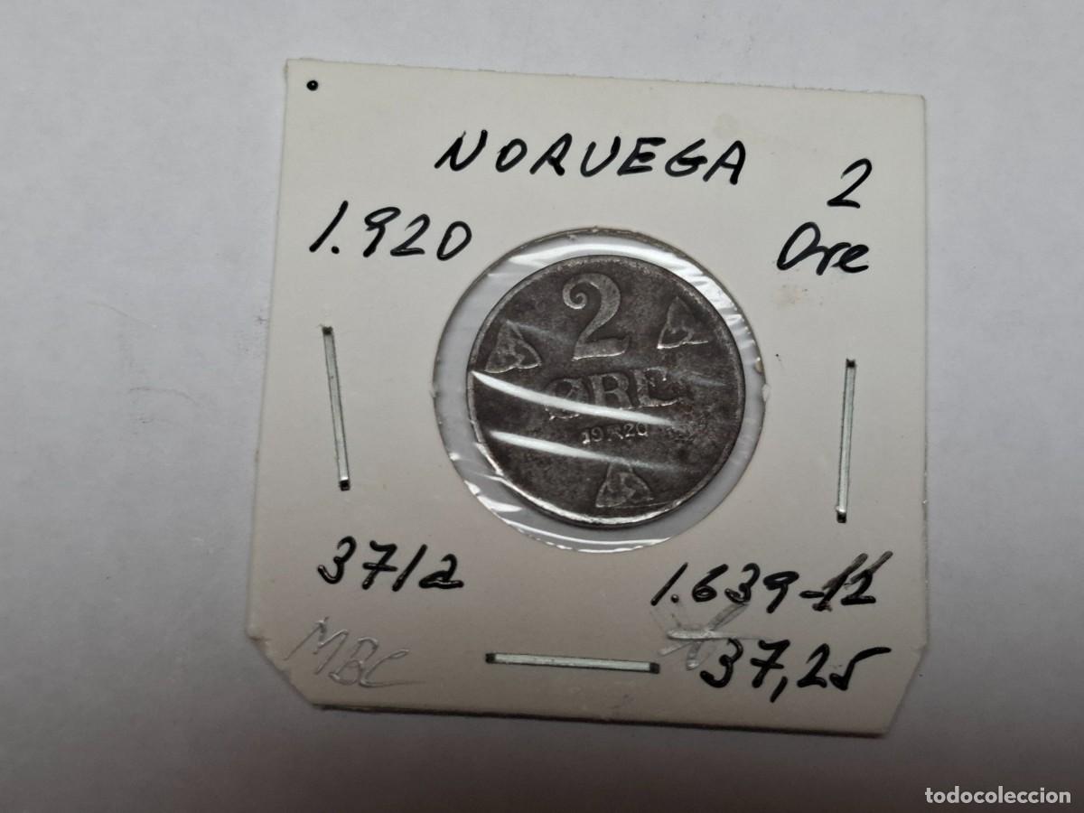 Monedas antiguas de Europa: 2 ORE de 1920 KM 371a NORUEGA en MBC