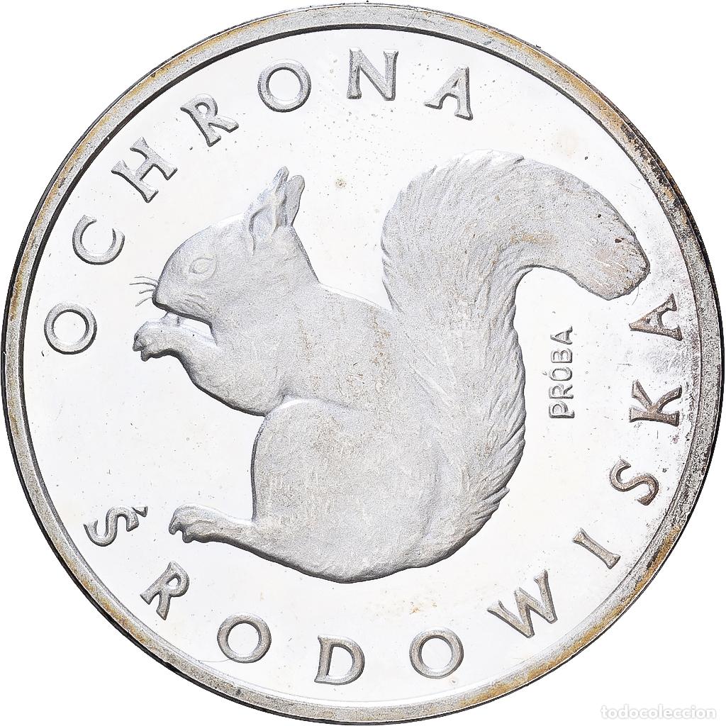 Monedas antiguas de Europa: [#1117909] Polonia, 1000 Zlotych, Squirrel, 1985, Warsaw, Plata, EBC+, KM:Pr548