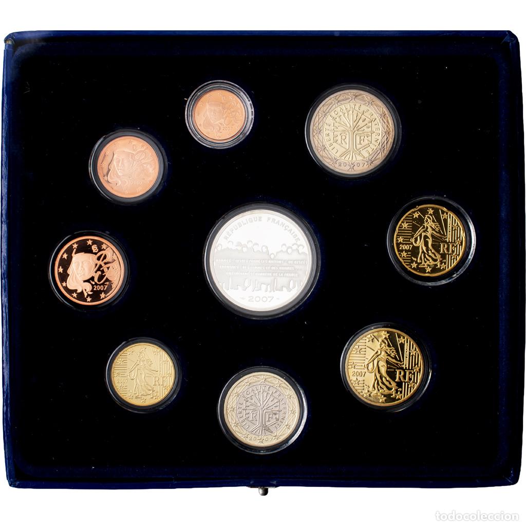 Monedas antiguas de Europa: [#1546115] Francia, Set 1c. - 2 Euro + 15&euro;, Panth&eacute;on, Prueba, 2007, MDP, Sin