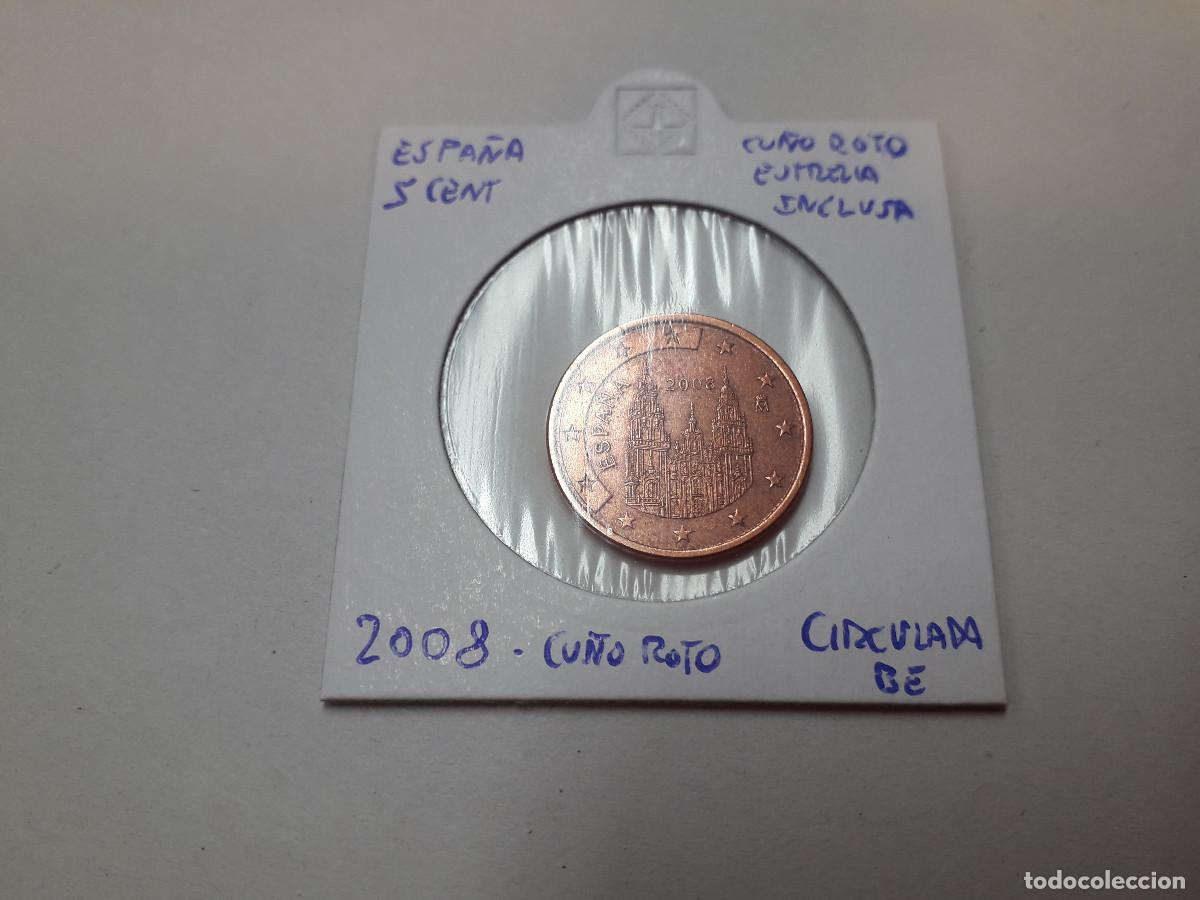 Monedas antiguas de Europa: 003782NUM-X0024-Espa&ntilde;a - 5 cent&euro; -2008 - cu&ntilde;o toto estrella inclusa