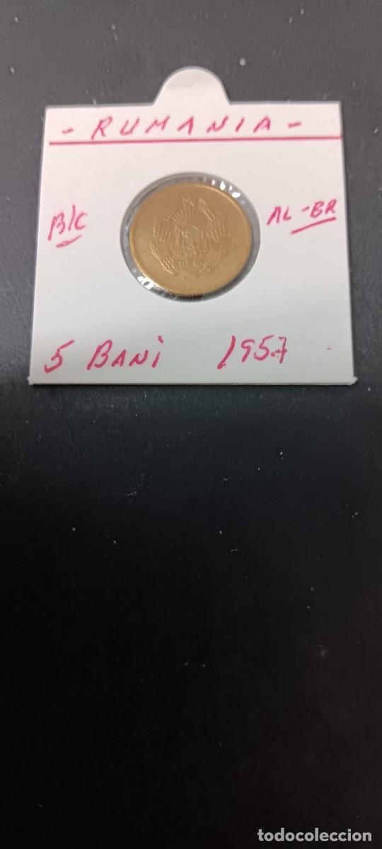 Monedas antiguas de Europa: RUMANIA 5 BANI 1957 BC KM=83.2 (ALUMINIO-BRONCE)