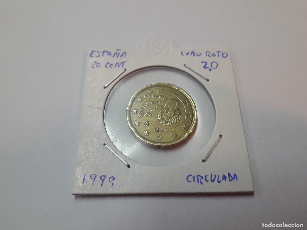 Monedas antiguas de Europa: 003788NUM-X0030-Espa&ntilde;a - 20 cent &euro; -1999 - cu&ntilde;o roto entre el 20