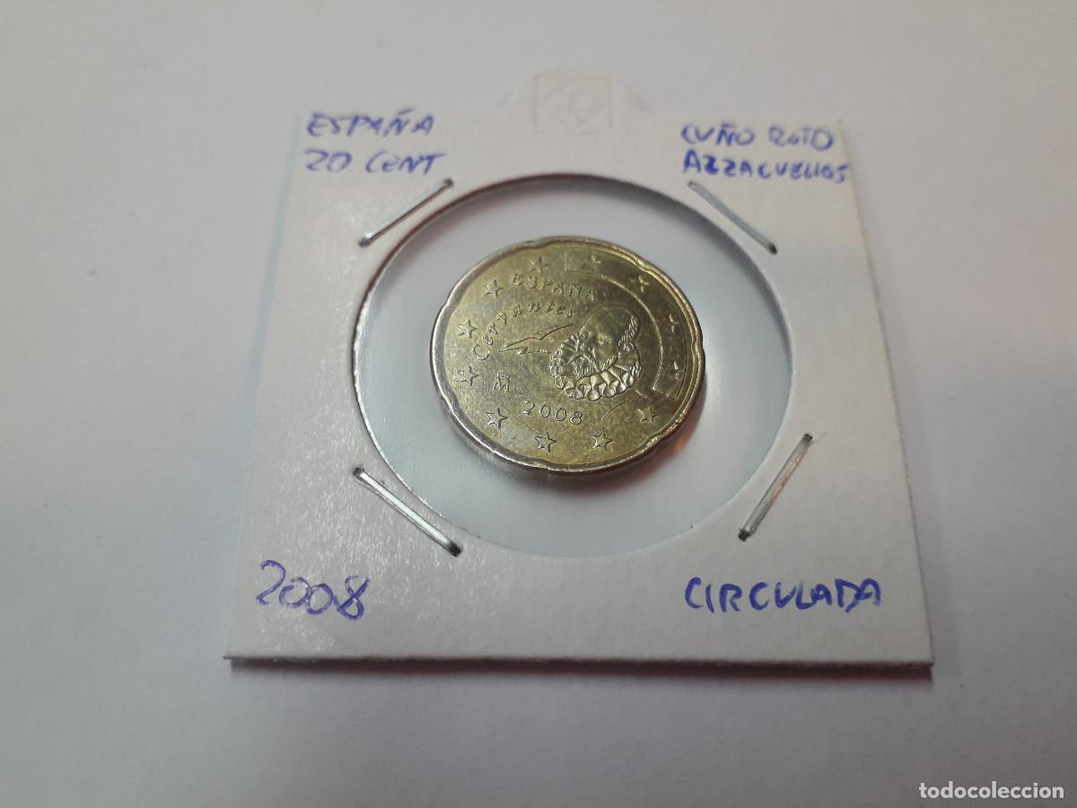 Monedas antiguas de Europa: 003789NUM-X0031-Espa&ntilde;a - 20 cent &euro; -2008 - cu&ntilde;o roto alzacuellos