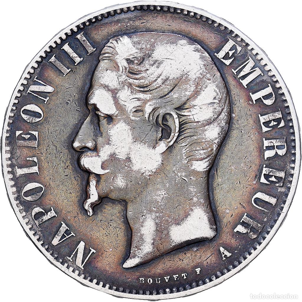 Monedas antiguas de Europa: [#1118027] Francia, 5 Francs, Napol&eacute;on III, 1856, Paris, Plata, MBC, Gadoury:734, KM:782.1