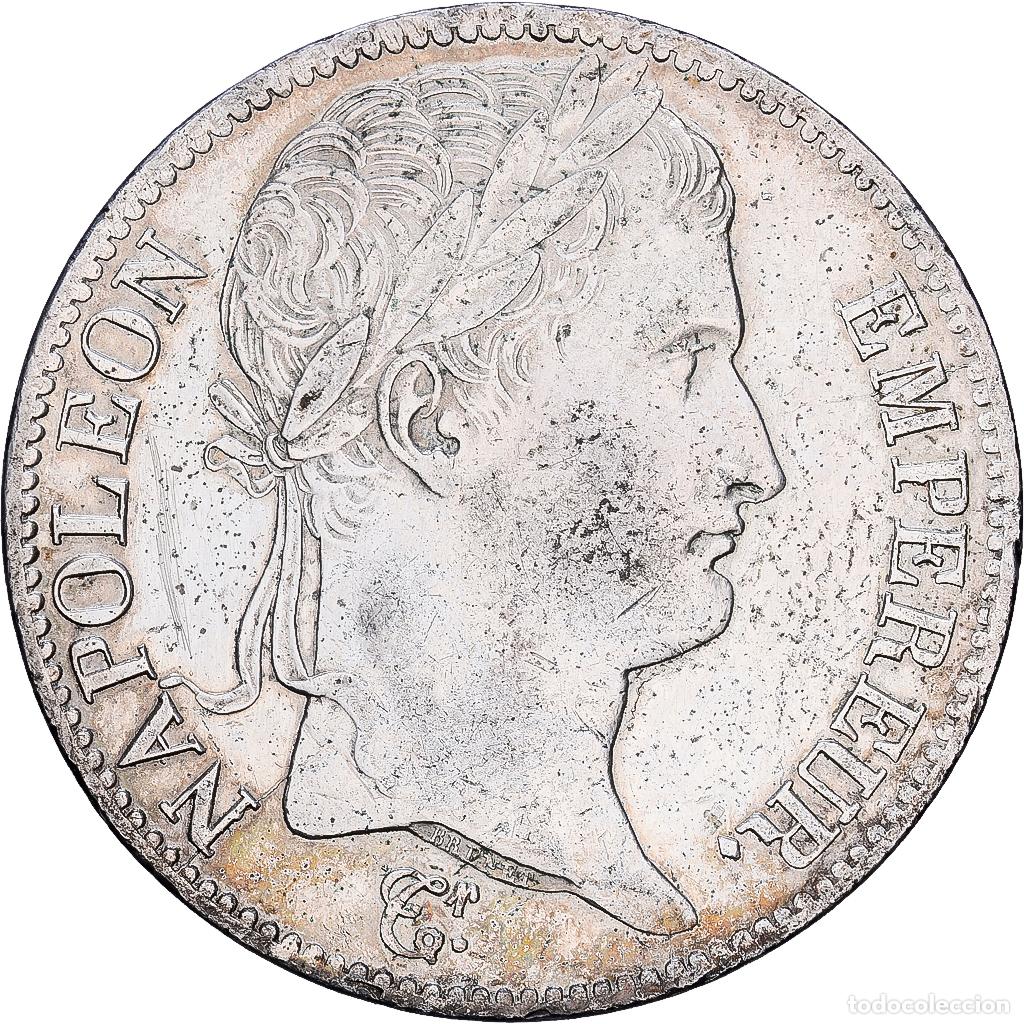 Monedas antiguas de Europa: [#1117975] Francia, Napoleon I, 5 Francs, 1813, Paris, Plata, MBC, Gadoury:584