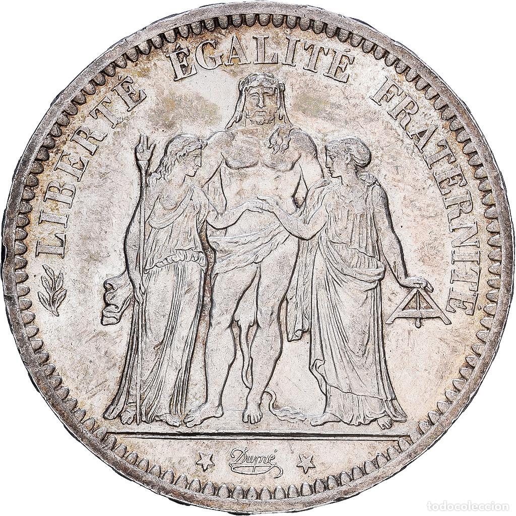 Monedas antiguas de Europa: [#1118019] Moneda, Francia, Hercule, 5 Francs, 1872, Paris, MBC, Plata, KM:820.1