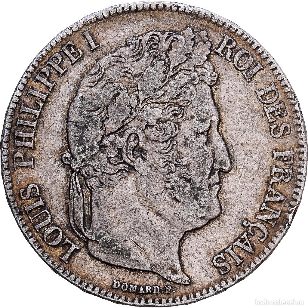 Monedas antiguas de Europa: [#1117890] Moneda, Francia, Louis-Philippe, 5 Francs, 1840, Rouen, BC+, Plata, KM:749.2, Le