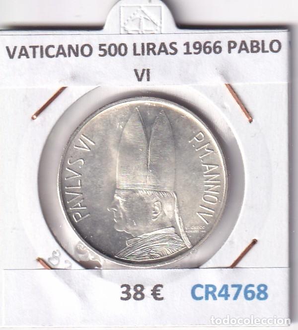 Monedas antiguas de Europa: CR4768 MONEDA VATICANO 500 LIRAS 1966 PABLO VI