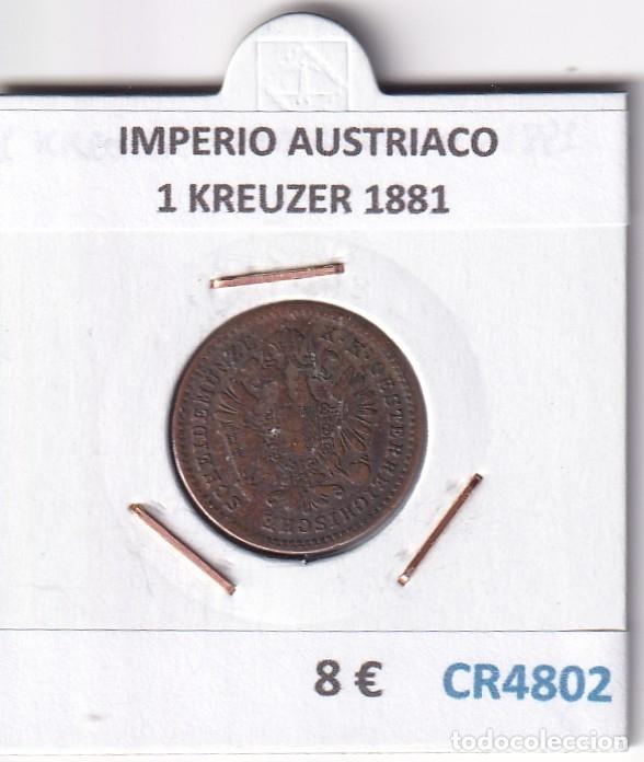 Monedas antiguas de Europa: CR4802 MONEDA IMPERIO AUSTRIACO 1 KREUZER 1881