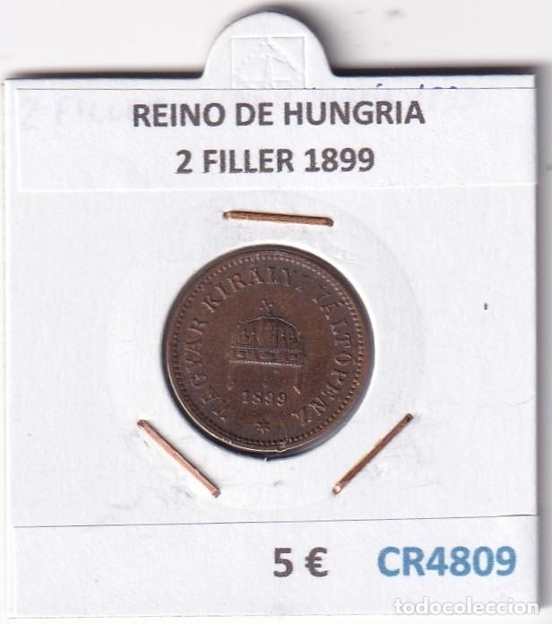 Monedas antiguas de Europa: CR4809 MONEDA REINO DE HUNGRIA 2 FILLER 1899