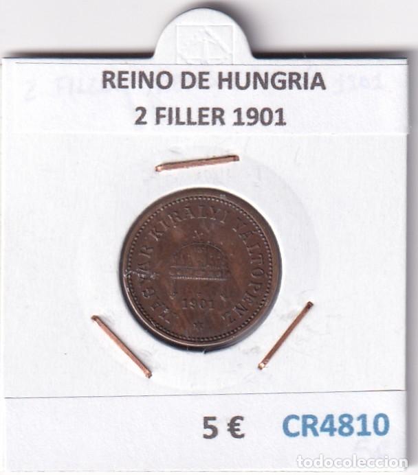 Monedas antiguas de Europa: CR4810 MONEDA REINO DE HUNGRIA 2 FILLER 1901