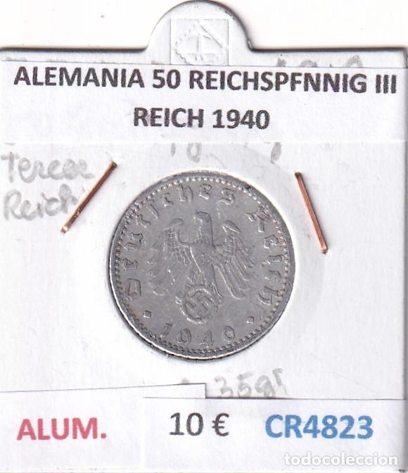 Monedas antiguas de Europa: CR4823 MONEDA ALEMANIA 50 REICHSPFNNIG III REICH 1940 ALUMINIO