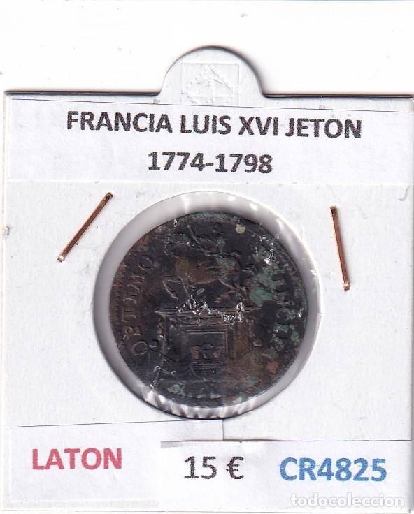 Monedas antiguas de Europa: CR4825 MONEDA FRANCIA LUIS XVI JETON 1774-1798 LATON