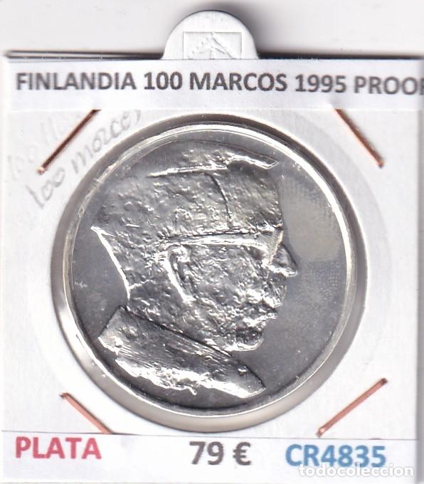 Monedas antiguas de Europa: CR4835 MONEDA FINLANDIA 100 MARCOS 1995 PROOF PLATA