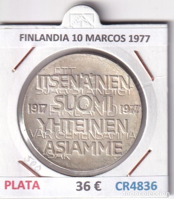 Monedas antiguas de Europa: CR4836 MONEDA FINLANDIA 10 MARCOS 1977 PLATA 0,5
