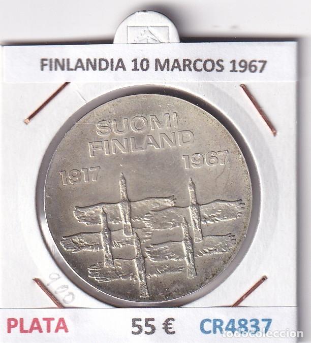 Monedas antiguas de Europa: CR4837 MONEDA FINLANDIA 10 MARCOS 1967 PLATA