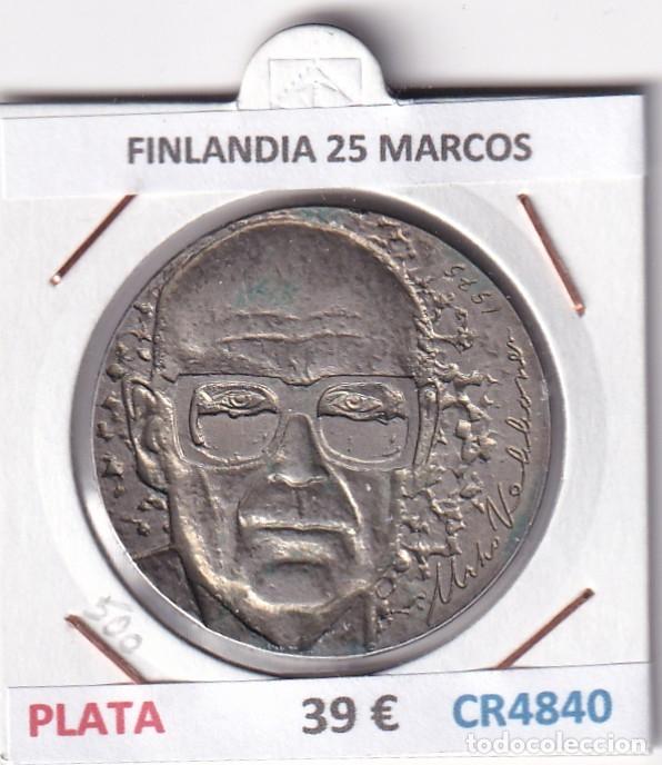 Monedas antiguas de Europa: CR4840 MONEDA FINLANDIA 25 MARCOS PLATA 0,5