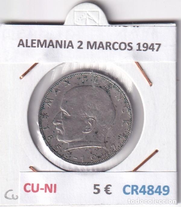 Monedas antiguas de Europa: CR4849 MONEDA ALEMANIA 2 MARCOS 1947 CU-NI