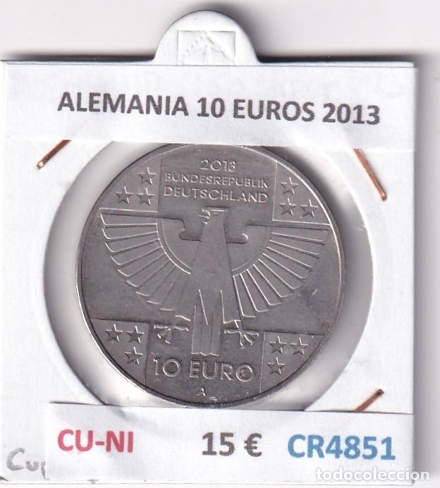 Monedas antiguas de Europa: CR4851 MONEDA ALEMANIA 10 EUROS 2013 CU-NI