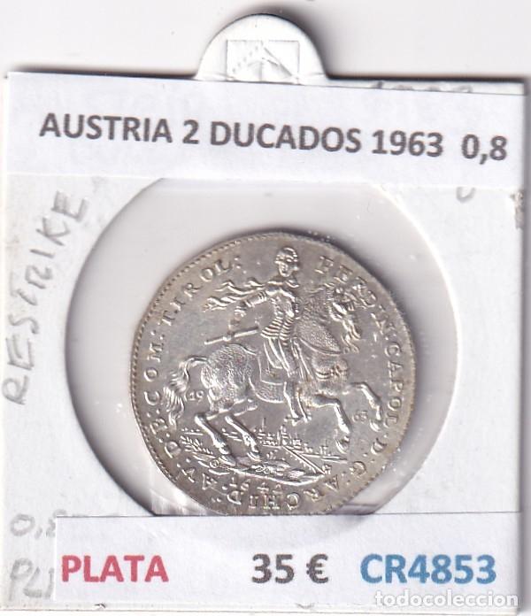 Monedas antiguas de Europa: CR4853 MONEDA AUSTRIA 2 DUCADOS 1963 PLATA 0,8