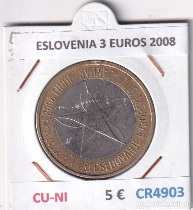 Monedas antiguas de Europa: CR4903 MONEDA ESLOVENIA 3 EUROS 2008 CU-NI