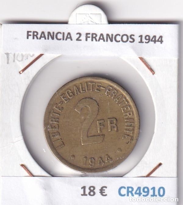 Monedas antiguas de Europa: CR4910 MONEDA FRANCIA 2 FRANCOS 1944