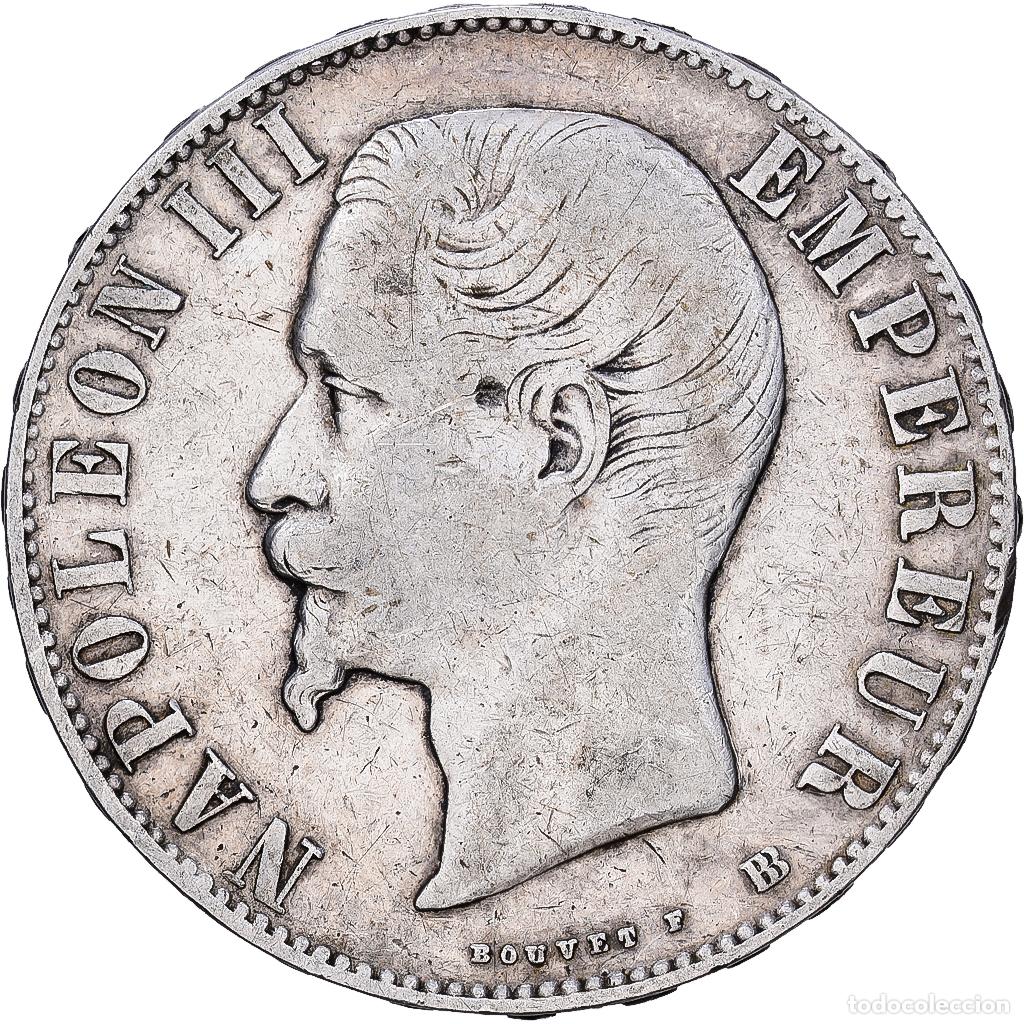 Monedas antiguas de Europa: [#1117942] Moneda, Francia, Napoleon III, Napol&eacute;on III, 5 Francs, 1856, Strasbourg, BC+