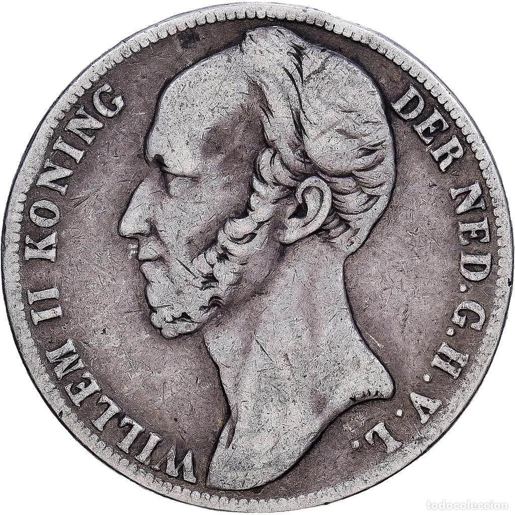 Monedas antiguas de Europa: [#1118089] NETHERLANDS, Gulden, 1846, KM #66, VF(30-35), Silver, 28, 9.82