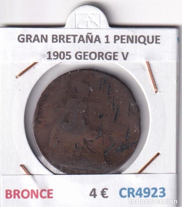 Monedas antiguas de Europa: CR4923 MONEDA GRAN BRETA&Ntilde;A 1 PENIQUE 1905 GEORGE V BRONCE