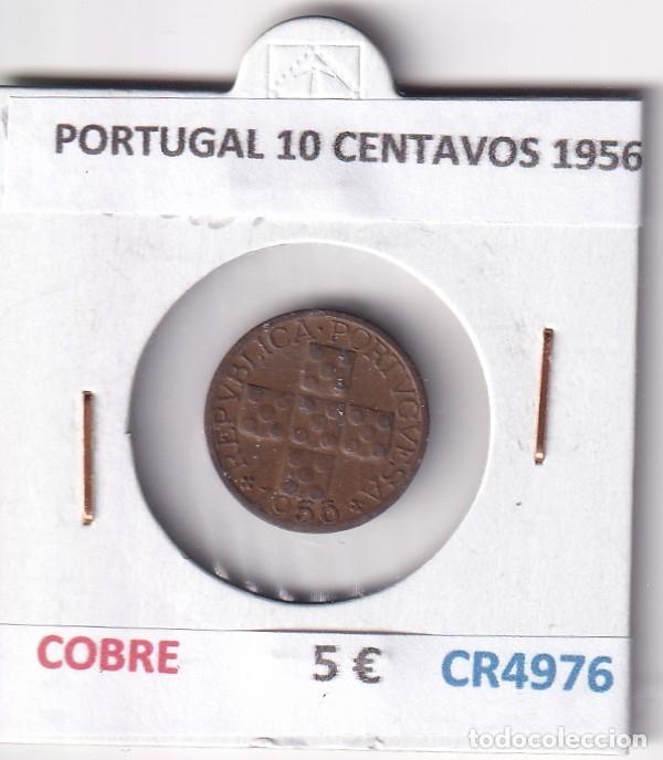 Monedas antiguas de Europa: CR4976 MONEDA PORTUGAL 10 CENTAVOS 1956 COBRE