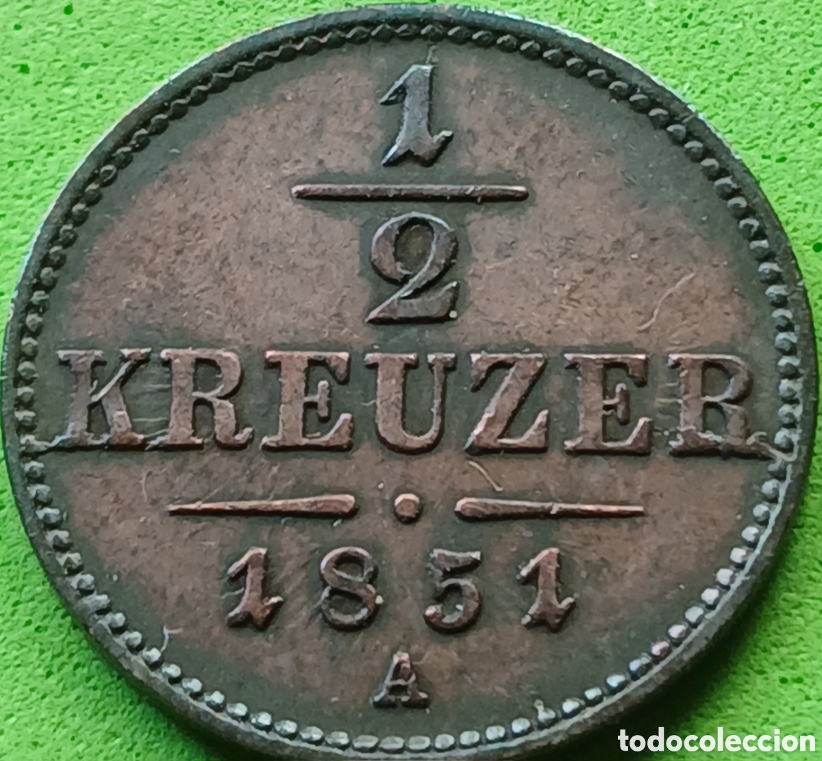 Monedas antiguas de Europa: Austria &frac12; kreuzer 1851 A -Viena km#2181