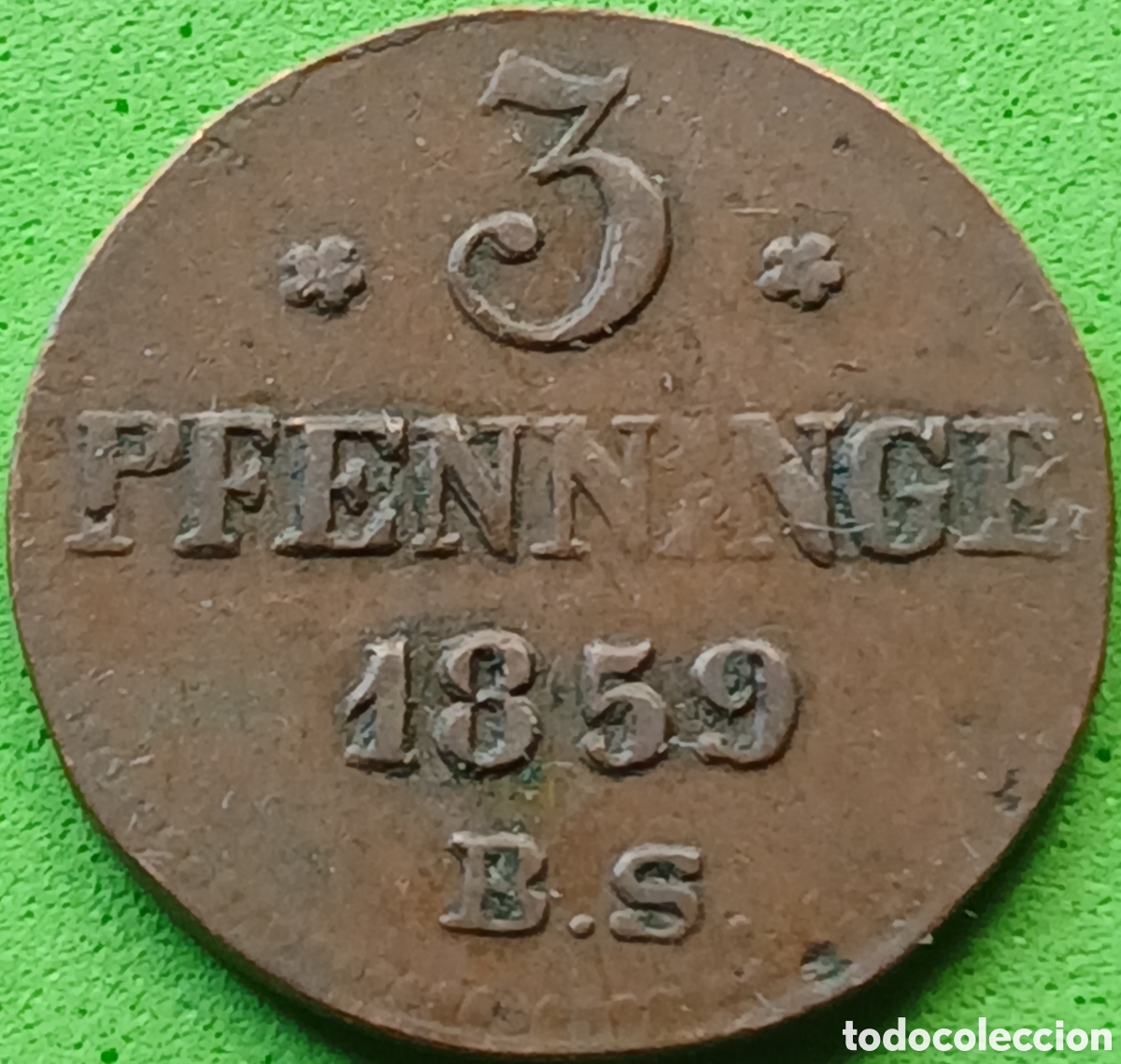 Monedas antiguas de Europa: Rostock ( Alemania) Ciudad de Rostock 3 pfennig 1859 km#140