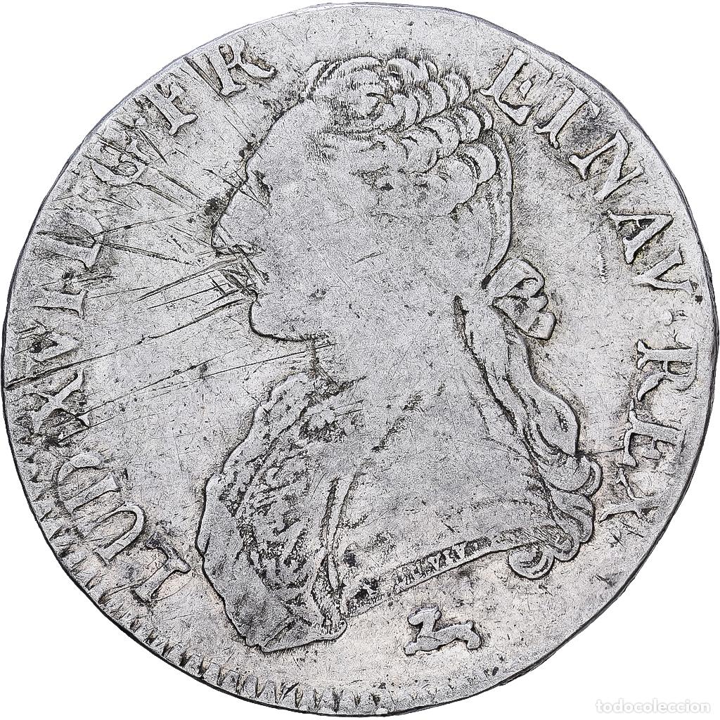 Monedas antiguas de Europa: [#1117989] Francia, Louis XVI, Ecu, &Eacute;cu aux branches d'olivier, 1784, Orl&eacute;ans, Plata