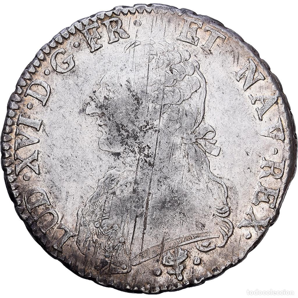 Monedas antiguas de Europa: [#1117990] Moneda, Francia, Louis XVI, &Eacute;cu aux branches d'olivier, Ecu, 1784, Bayonne