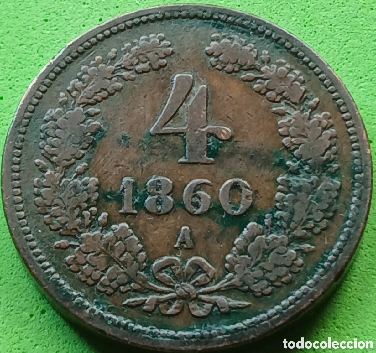 Monedas antiguas de Europa: Austria 4 kreuzer 1860 A - Viena km#2194