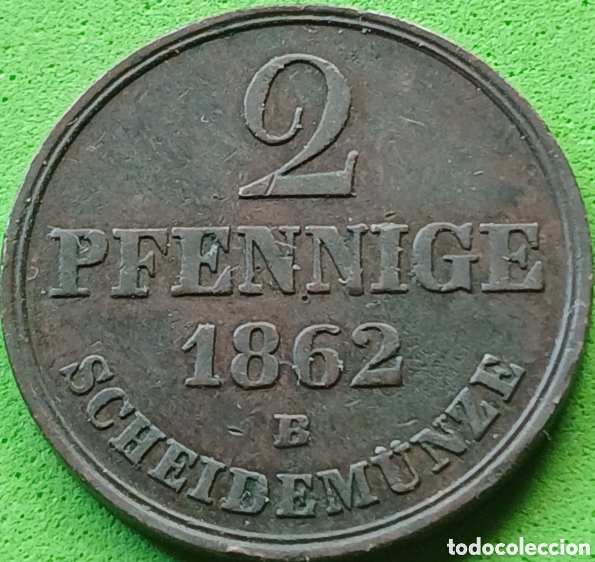 Monedas antiguas de Europa: Hanover (Alemania) Reino de Hanover 2 pfennig 1862 km#234