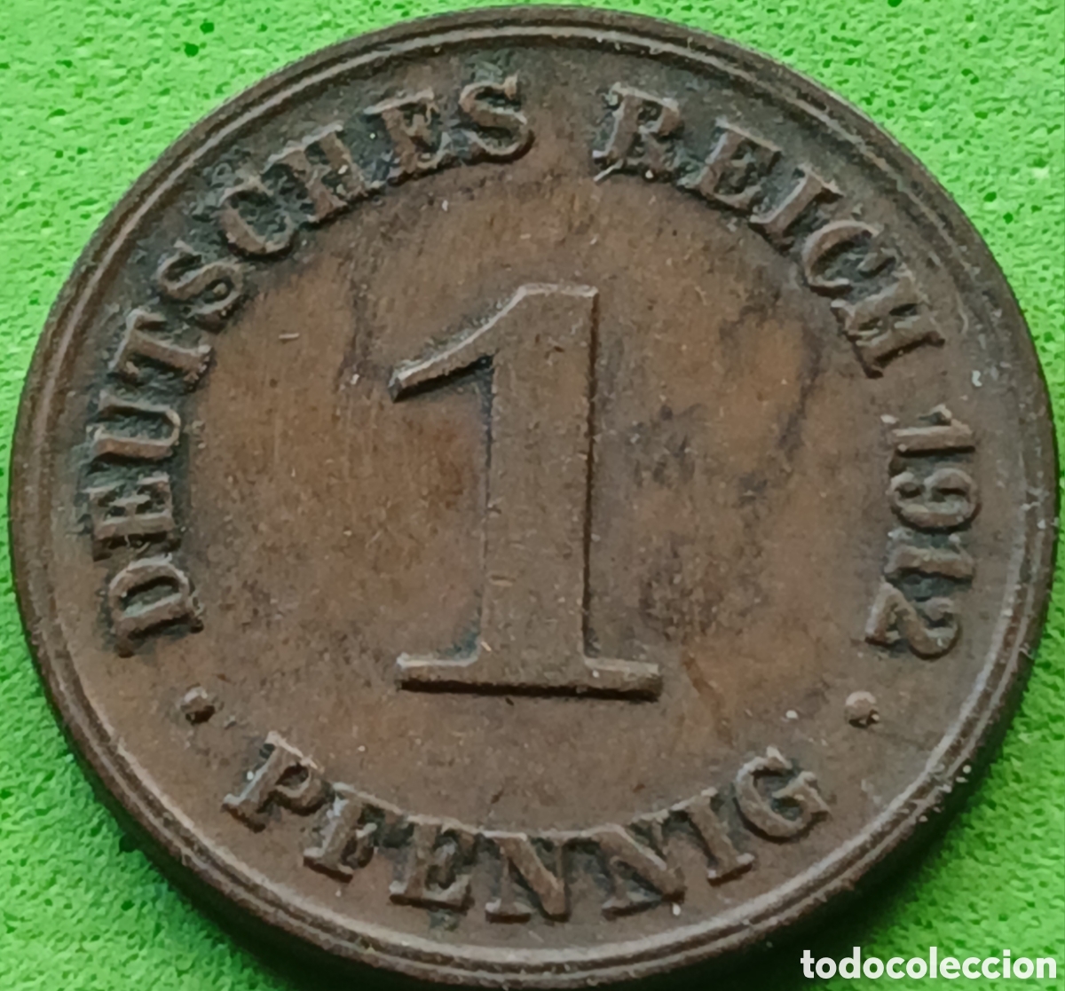 Monedas antiguas de Europa: Alemania Imperio 1 pfennig 1912 D km#10