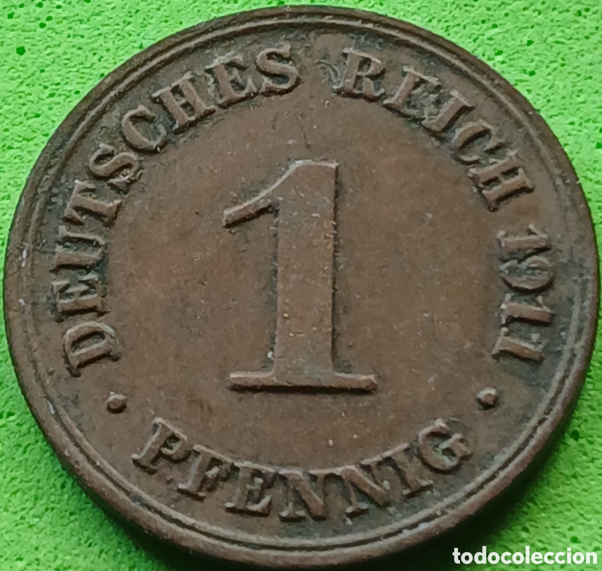 Monedas antiguas de Europa: Alemania Imperio 1 pfennig 1911 D km#10