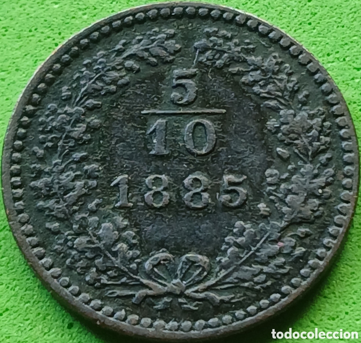 Monedas antiguas de Europa: Austria 5/10 kreuzer 1885 km#2184