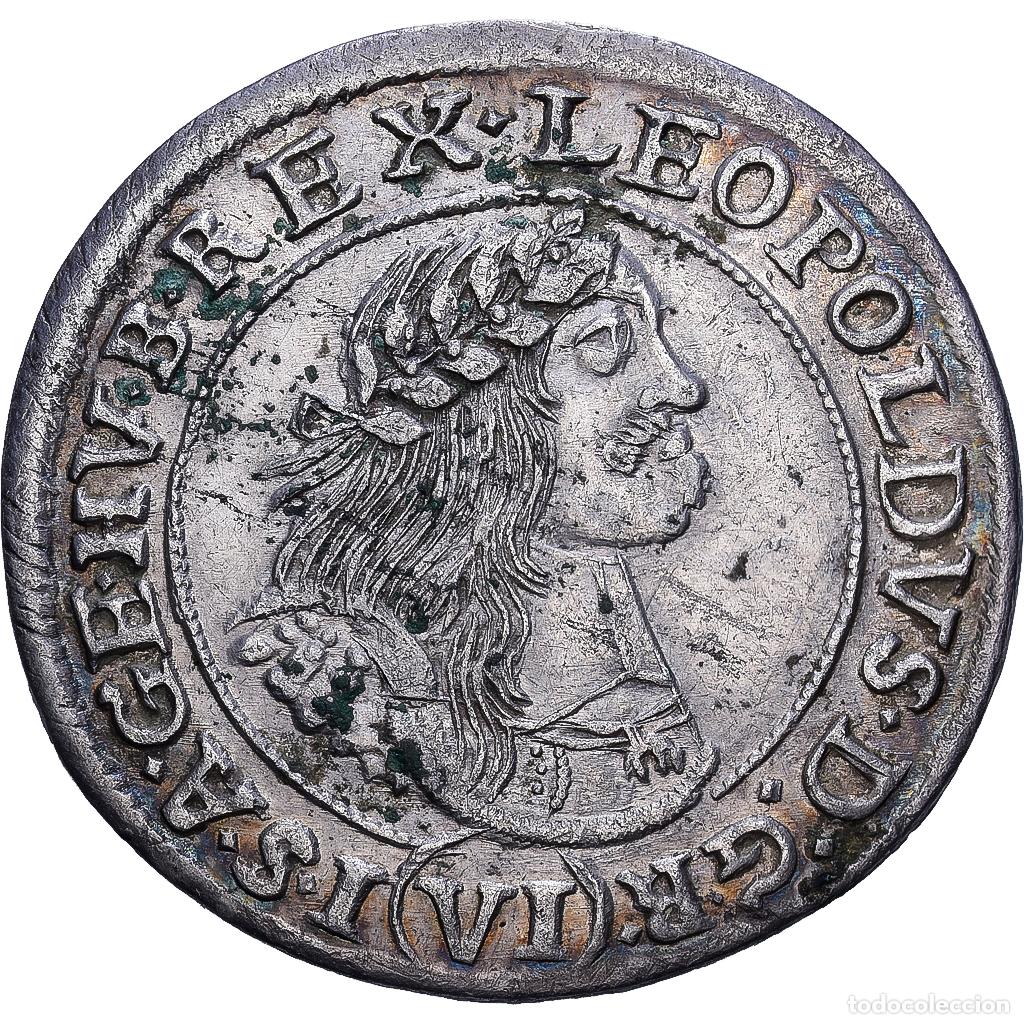 Monedas antiguas de Europa: [#1546131] Hungr&iacute;a, Leopold I, 6 Kreuzer, 1669, Kremnica, Vell&oacute;n, MBC+, KM:164